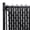 Obsidian Black, variant on Fenpro Chain-Link Fence Blade Slats with Bottom Lock (6-ft, White)