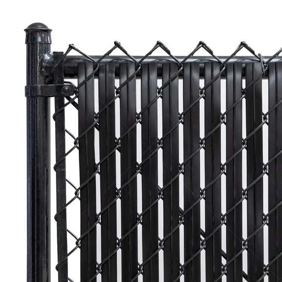 Fenpro Chain-Link Fence Blade Slats with Bottom Lock (6-ft, Black)