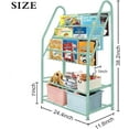 thumbnail image 6 of Aboxoo Bookcase with 5 Shelves, Iron, Green, 10.43 lbs, 6 of 9