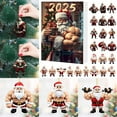 thumbnail image 3 of Loyerfyivos Lovable Pendant 24 Days 2D Acrylic Bodybuilder Santa Ornament Countdown Calendar For Kid - 2025 Christmas Countdown Calendar | Christmas Ornament For Family Youth Son Women Friends Boys, 3 of 6