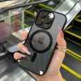 thumbnail image 4 of Fashion Transparent Magnetic Wireless Charge Case for iPhone 16 15 14 13 12 11 Pro Max Plus Pink Colorful Anti-Scratch Cover Titanium color for iPhone 15 Plus, 4 of 6