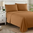 thumbnail image 3 of Sweet Home Collection 1800 Series Bed Sheets - Extra Soft Microfiber Deep Pocket Sheet Set - Mocha, Queen, 3 of 6