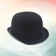 thumbnail image 2 of Sombrero Fedora de lana estructurado unisex clásico para hombres y mujeres (negro), 2 of 7