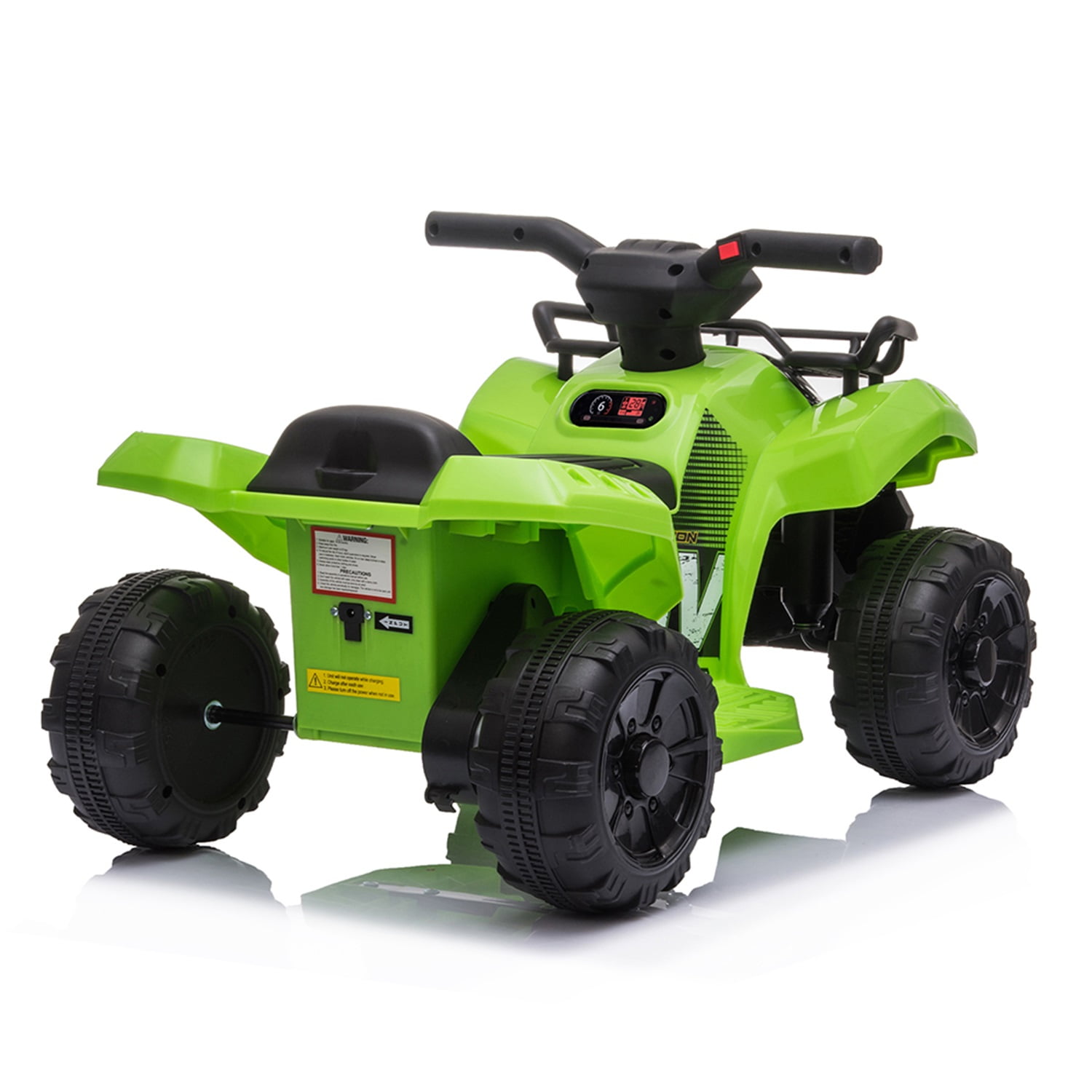 CIPACHO 6V Kids Ride on ATV, Battery Powered Electric Quad with LED Lights, Green CIPACHO 6V Kids Ride on ATV, Battery Powered Electric Quad with LED Lights, Green