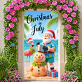 thumbnail image 5 of Tropical Santa Core Keywords Christmas in July Themed Flamingo Beach Holiday Party Fun Banner for Summer Celebration Beach Party Event Decor, 5 of 7