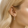 thumbnail image 3 of GRA Certified 1.50 Ct Pear Cut Diamond Drop Earrings – 18K Rose Gold | Women's Earrings, 3 of 5
