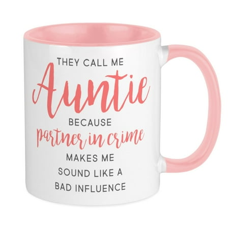 

CafePress - Auntie Partner In Crime - Ceramic Coffee Tea Novelty Mug Cup 11 oz