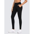 thumbnail image 1 of Women Winter Thermal Workout Yoga Pants with Pockets Fleece Lined Leggings, 1 of 7