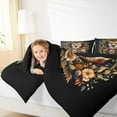 thumbnail image 4 of jejeloiu Cute Cartoon Fox Full Size Comforter Sets,Colorful Rustic Flower Bedding Comforter Set,Wild Animal Bedding Sets For Boys Kids,Breathable Home Decor Reversible,3pcs, 4 of 8