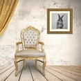 thumbnail image 3 of Atelier B Art Studio 26x26 Gold Ornate Wood Framed with Double Matting Museum Art Print Titled - FUNNY GRAY RABBIT, 3 of 4