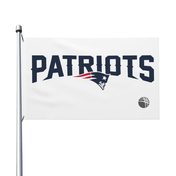 New England Football Team 3x5 FT Double-Sided Flag (Pole Not Included), Quick-Drying for Lawn, Balcony & Party Decor 35Flag-126