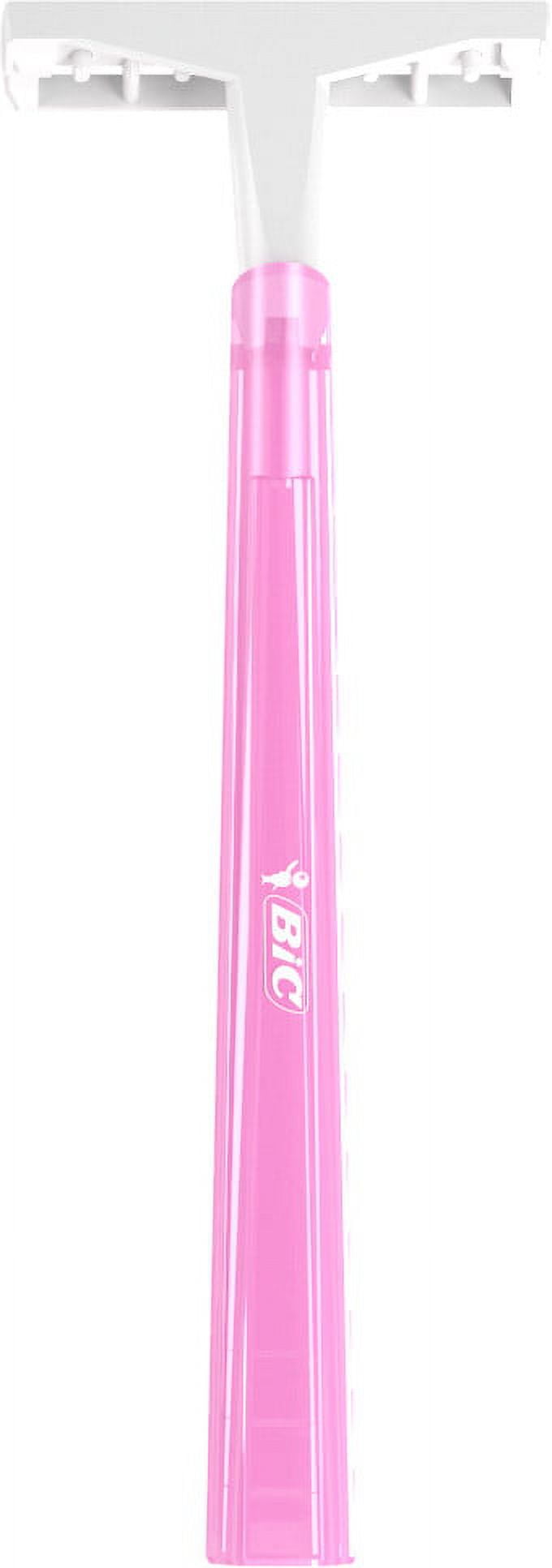 BIC Silky Touch Women's Disposable Razor, Twin Blade, Pack of 8 Razors, For a Soothing, Comfortable Shave