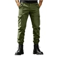 thumbnail image 5 of SAWOBUUN Mens Cargo Jogger Pants Elastic Waist Casual Pants Slim Fit Outdoor Work Hiking Joggers with Multi Pockets, 5 of 6