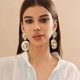thumbnail image 5 of 2025 Latest Model Western Gold Large Hat Dangle Earrings for Cowgirl Cowboy, 5 of 5