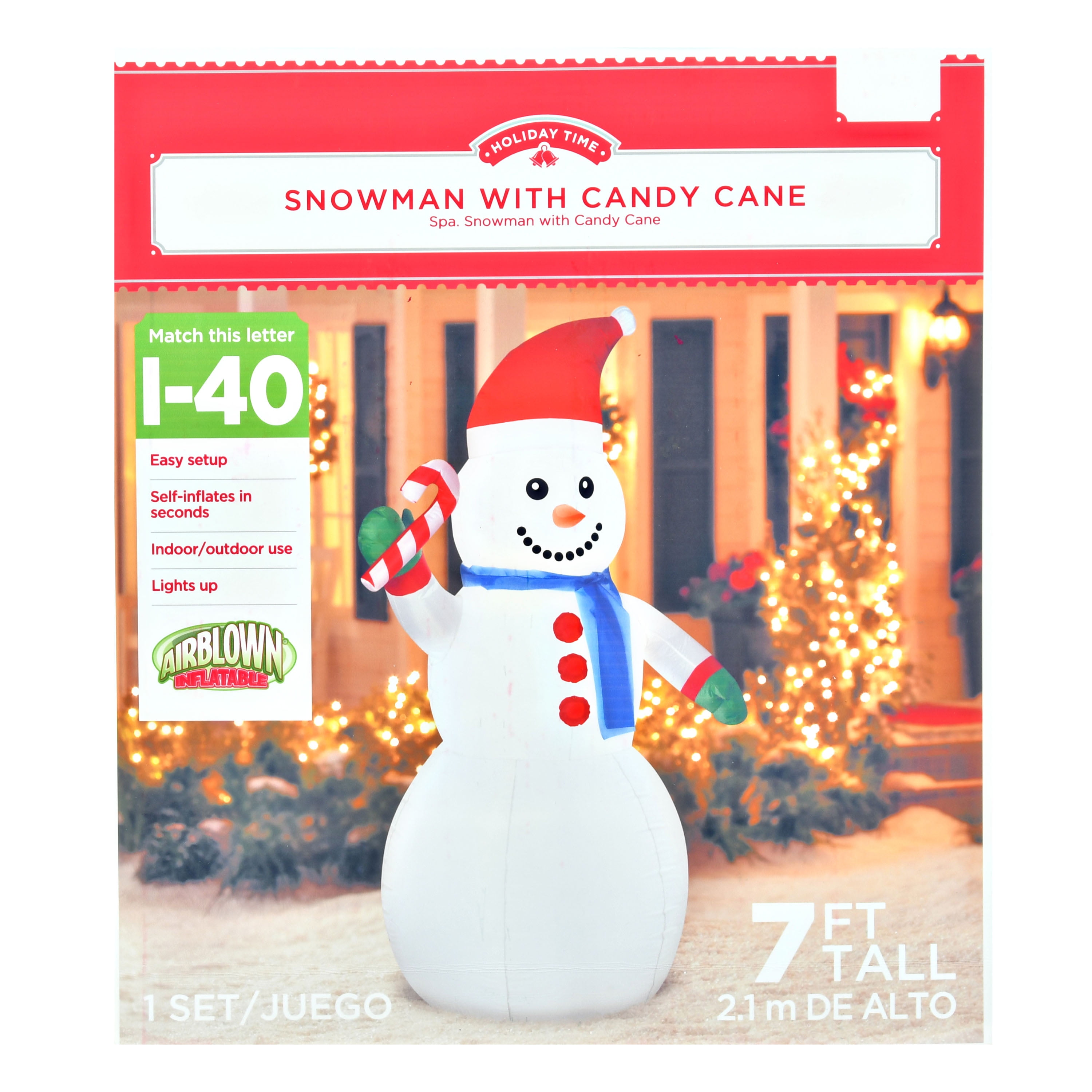 Christmas Inflatable 6 Camo Hunter Snowman Holding Rifle By Gemmy