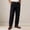 #Black, variant on Men's Fashion Corduroy Solid Color Button Pocket Casual Trousers,Wine,Big and Tall Men 29