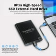 thumbnail image 2 of Black 2 T B Large Capacity External SSD USB 3.0 Hard Drive Typec-Computer/Laptop, 2 of 7