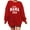 Red, variant on Bjutir Sweatshirt For Women In My Mama Sweatshirt Oversized Mom Sweatshirt Womens Casual Letter Print Long Sleeve Pullover Black