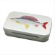 thumbnail image 1 of Caja de Metal para Cebo con Diseño de Trucha Tímalo, Accesorios para Señuelos de Pesca con Mosca, Caja Pequeña para Cebo con Mosca, 1 of 5