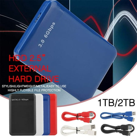Portable 2TB 1TB External Hard Drive, External Hard Drive Disk HDD – USB 3.0 for PC