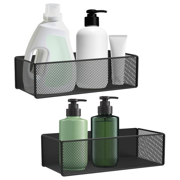 2Pcs Magnetic Baskets Space Saving Magnetic Storage Bins Metal Mesh Fridge Side Organizers for Fridge Whiteboard Laundry Kitchen