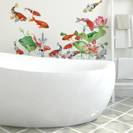 Saltwater Fish Decal - Koi Fish Peel and Stick Giant Wall Decals
