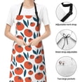 thumbnail image 6 of Naloa Hand Drawn Tomatoes Apron Kitchen Aprons with Pockets for Women Men Chef, 6 of 8