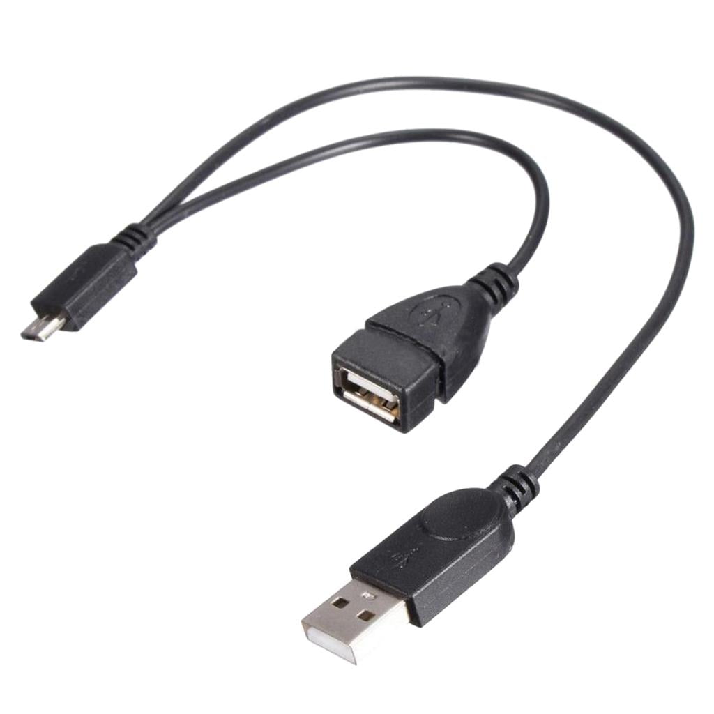 Persona enferma recoger capturar Micro USB Cable Male Host to USB Female OTG Adapter Android - Walmart.com