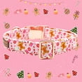 thumbnail image 4 of Collar para perro Elegant Little Tail XL, diseño de pan de jengibre rosa, 4 of 6