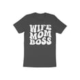 thumbnail image 5 of Wife Mom Boss Mommy Mother's Day Gift for Mama Women Mothers T-Shirt Boss Mom Birthday Holiday Mother's Day Presents Tshirt, 5 of 10