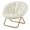 White/35.80 x 16.10 x 32.20 inch, variant on Alvantor Faux Fur Saucer Chair, Comfortable Disc Chair, Ideal for Living Room & Bedroom, in Gray, White, Pink