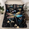 thumbnail image 2 of jejeloiu Kawaii Dragonfly Bed Sheets,Kawaii Flower Floral King Sheets For Girls Kids 4 Pieces, 2 of 7