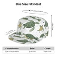 thumbnail image 6 of Daiia Cute Turtle print Flat Bill Hats Flat Brim Trucker Cap Baseball Cap Adjustable Classic Low Profile Hat Unconstructed Plain Cap, 6 of 9