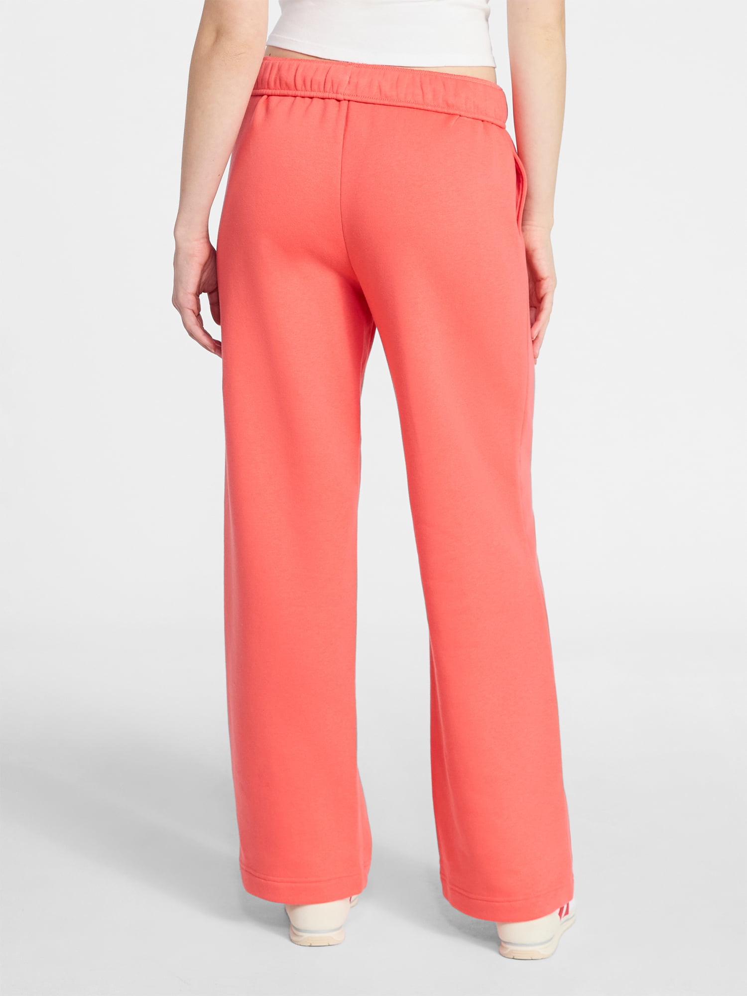 No Boundaries Soft Fleece Wide Leg Pants, 30” Inseam, 1 or 2-Pack, Women’s XXS-4X