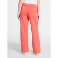 thumbnail image 3 of No Boundaries Soft Fleece Wide Leg Pants, 30” Inseam, 1 or 2-Pack, Women’s XXS-4X, 3 of 5