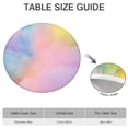 thumbnail image 6 of Dreamy Pastel Sky Round Fitted Tablecloth with Elastic Edge,Dining Table Cover Waterproof,Outdoor Round Tablecloth for Camping,Dining,Indoor and Outdoor, 6 of 7