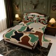 thumbnail image 2 of Manfei Brown Camouflage Print Queen Sheets,Classic Mallard Duck Queen Sheet Sets,4 Pieces,1 Flat Sheet,1 Fitted Sheet and 2 Pillowcases, 2 of 6