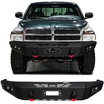 Vijay For 1994-1995-1996-1997-1998-1999-2000-2001-2002 Dodge Ram 1500/2500/3500 Front Bumper with Lights and D-Rings