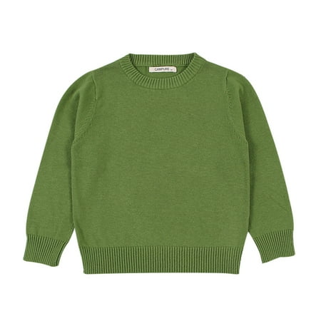 

Lovebay Todder Kid Little Boy Girl Solid Color Basic Pullover Knit Sweater