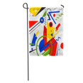 thumbnail image 1 of SIDONKU Blue Kandinsky Abstract Geometric Colorful in Suprematism Red Mondrian Garden Flag Decorative Flag House Banner 12x18 inch, 1 of 2