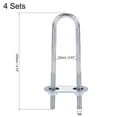 thumbnail image 2 of Unique Bargains 23mm Inner Width 120mm Length Round U-Bolt Steel M6 4 Sets, 2 of 4