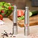 thumbnail image 5 of 2PCS Manual Salt and Pepper Grinder Set Stainless Steel Push Button Grinder Thumb Grinder for Black Pepper Sea Salt, 5 of 5