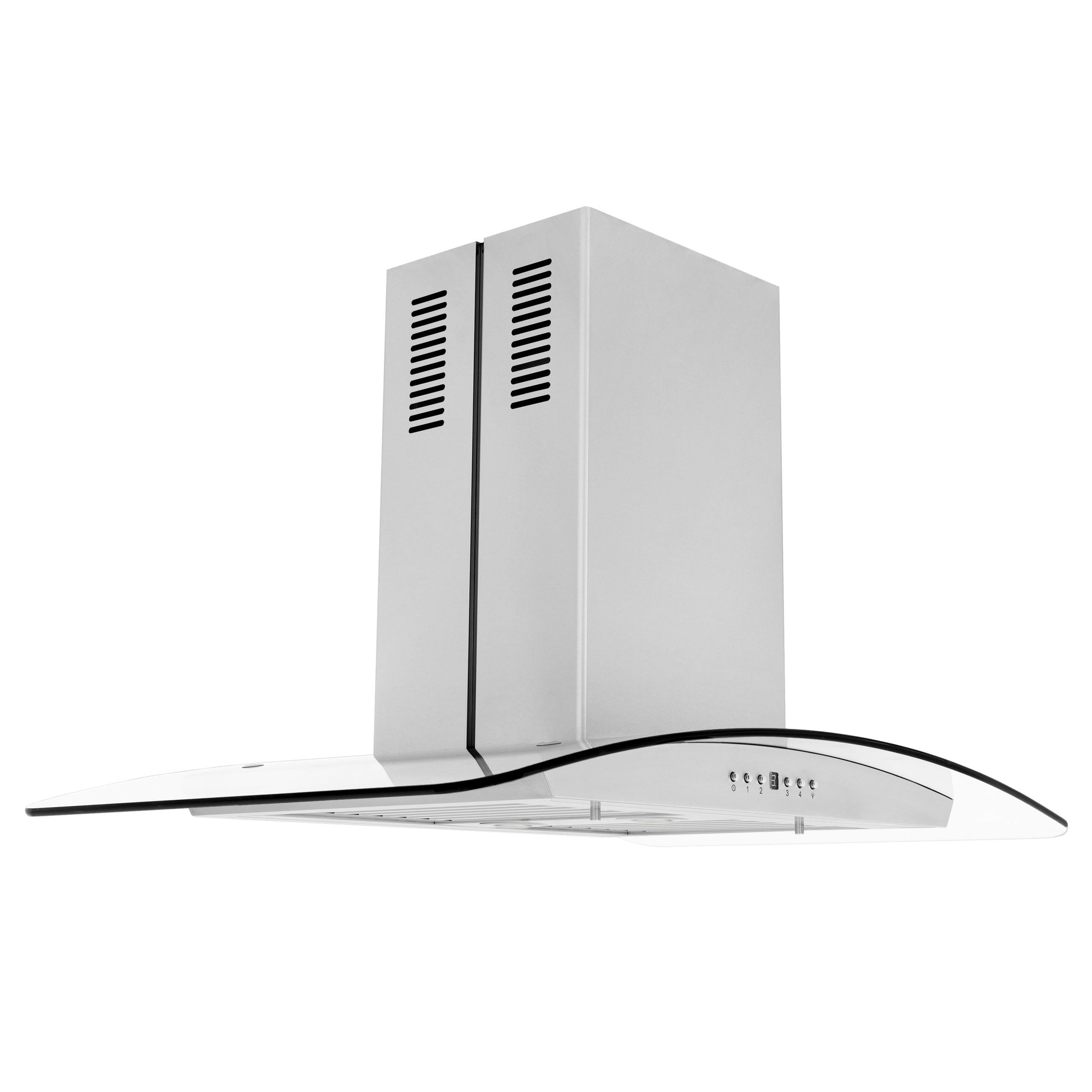 ZLINE 30 in. Island Mount Range Hood in Stainless Steel & Glass (GL5i-30)