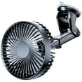 thumbnail image 2 of Car Mounted Fan, 12/24V Universal Fan, Portable Suction Cup Fan, Three-Speed Wind Regulation, Silent Strong Wind, Multi-Angle Adjustable, Home & Car Use, USB Powered, 2 of 9