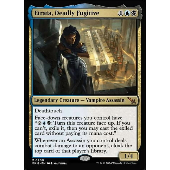 MtG Murders at Karlov Manor Mythic Rare Etrata, Deadly Fugitive #200