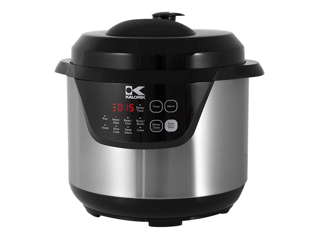 Kalorik 4 Quart 6in1 Multi Use Pressure Cooker, Stainless Steel