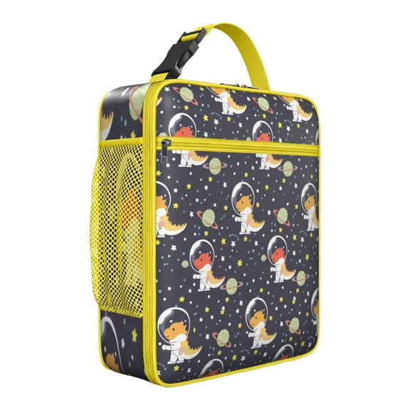 Reusable Lunch Tote Bag – Watercolor Dinosaur Artwork, Colorful & Artistic Dino Design for Work, Picnic, or Travel