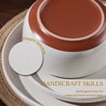thumbnail image 5 of Vesteel 12-Piece Dinnerware Set for 4, Handcrafted Ceramic Plates and Bowls Set, Speckled Stoneware Dishes Set for Family, Microwave & Dishwasher Safe - Speckled White, 5 of 10