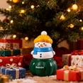 thumbnail image 6 of Mini Christmas Lighted Snowman Figurine Glittering Tabletop Decoration Ornament Figurine Night Light Lamp Holiday Centerpiece, 6 of 8