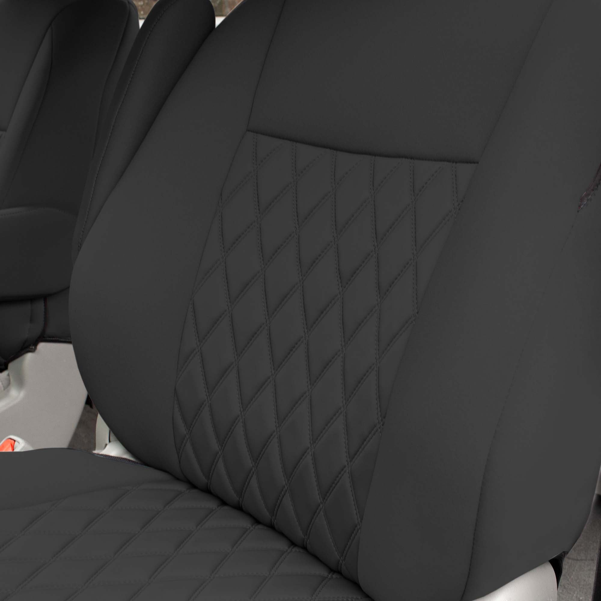 For Toyota Sienna 2011-2020 FH Group Neoprene Waterproof Custom Fit Car Seat Covers - Black 3rd Row